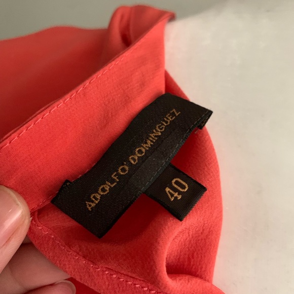 Aldofo Dominguez Silk Top with Knit Waist sz:M - Picture 5 of 5